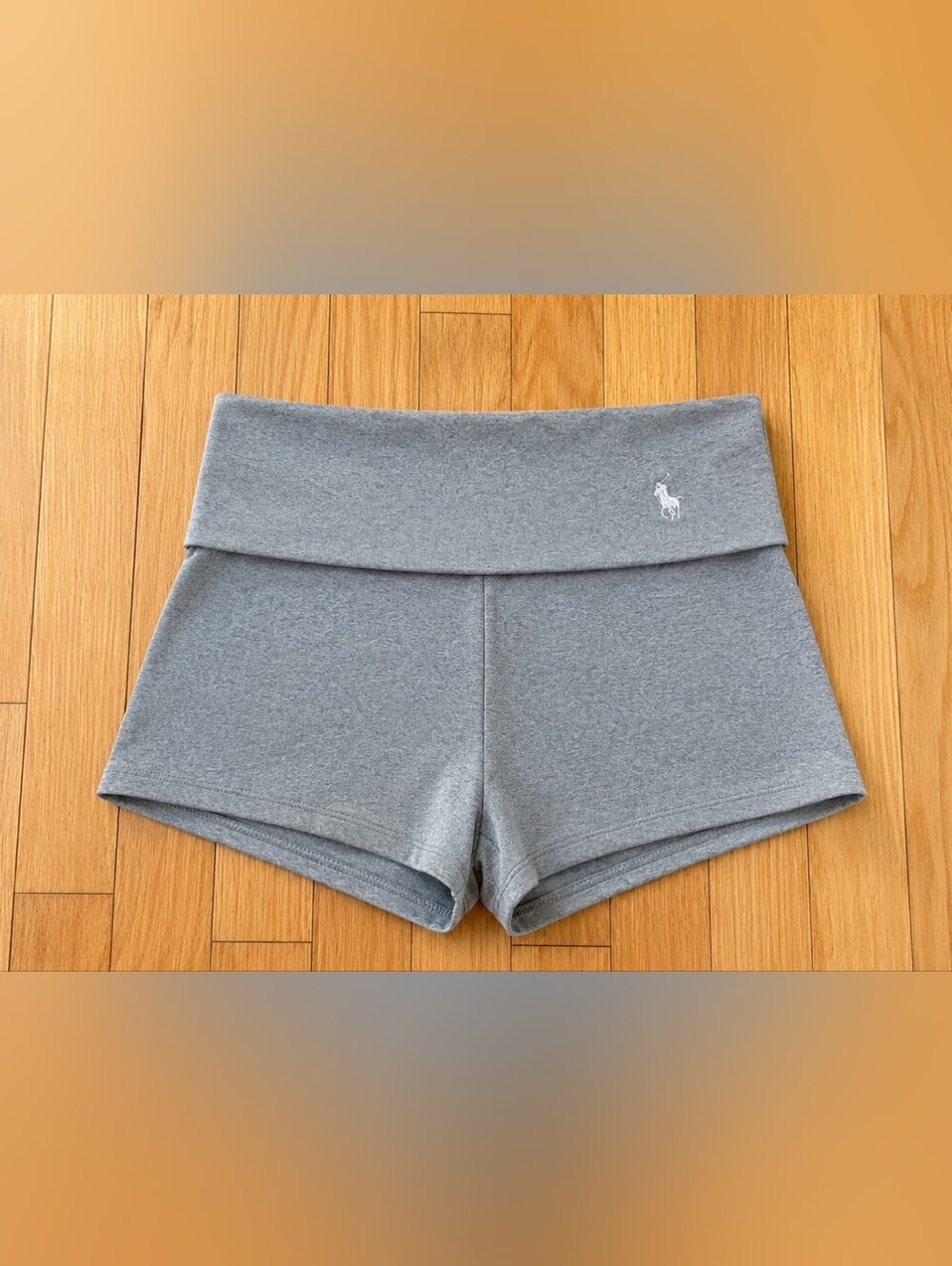 Polo by Ralph Lauren Gray Fold-Over Waist Athletic Shorts